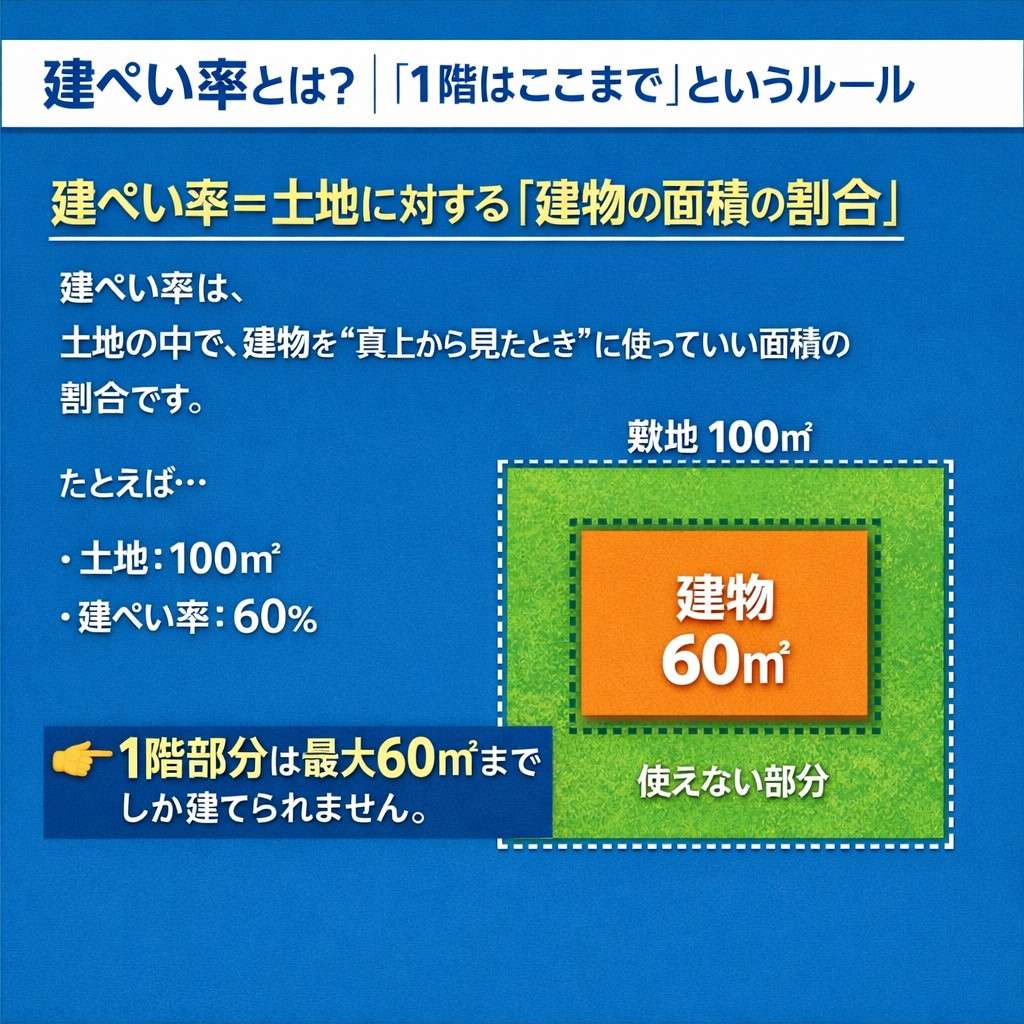 建ぺい率とは・容積率とは わかりやすくこの土地に「どれだけ家が建つか」が一瞬でわかる超基本ガイド