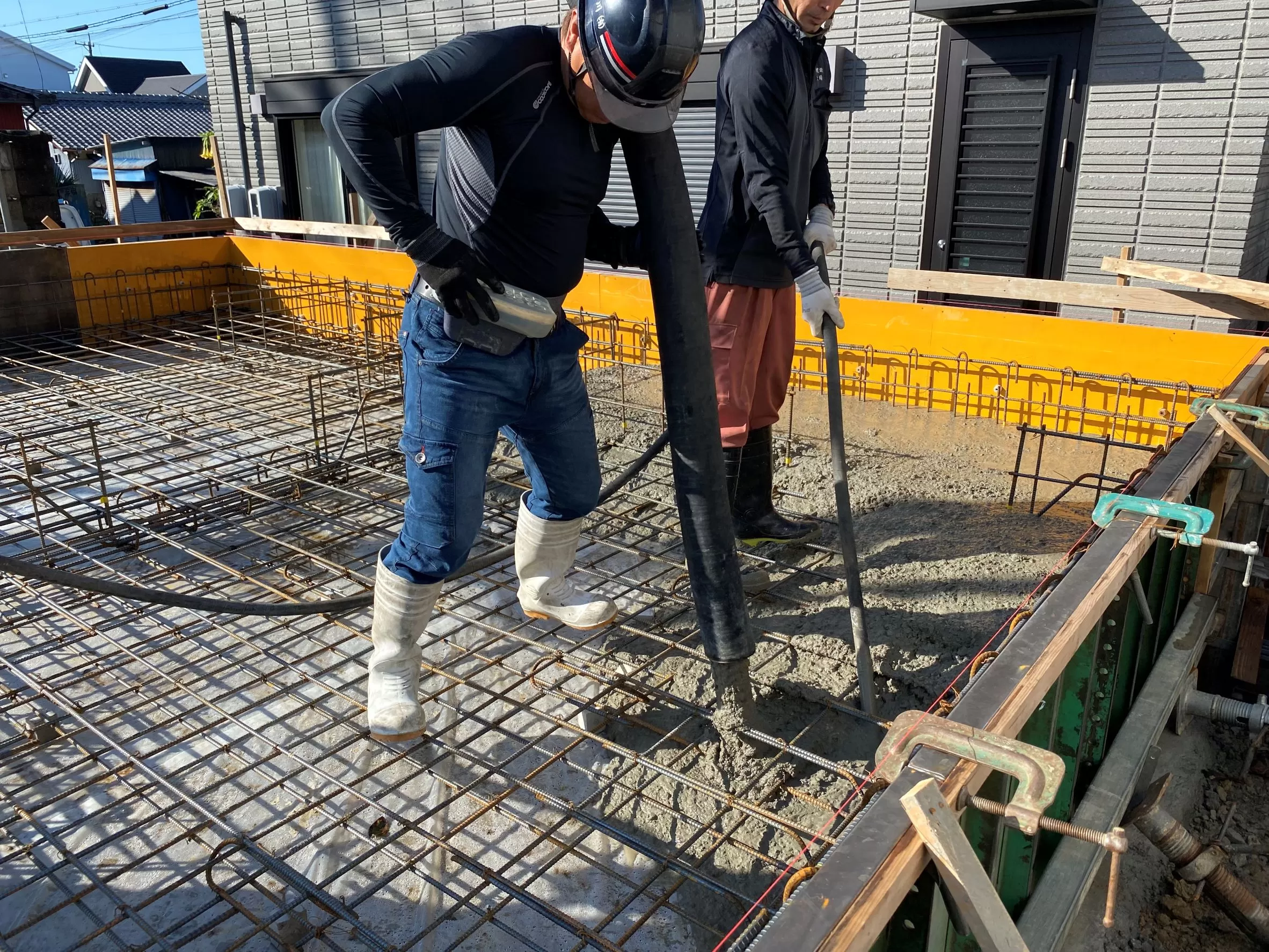 基礎コンクリート打設